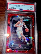 2023 Panini Prizm Draft Red Ice Prizm #51 Jayson Tatum Boston Celtics Duke TC3