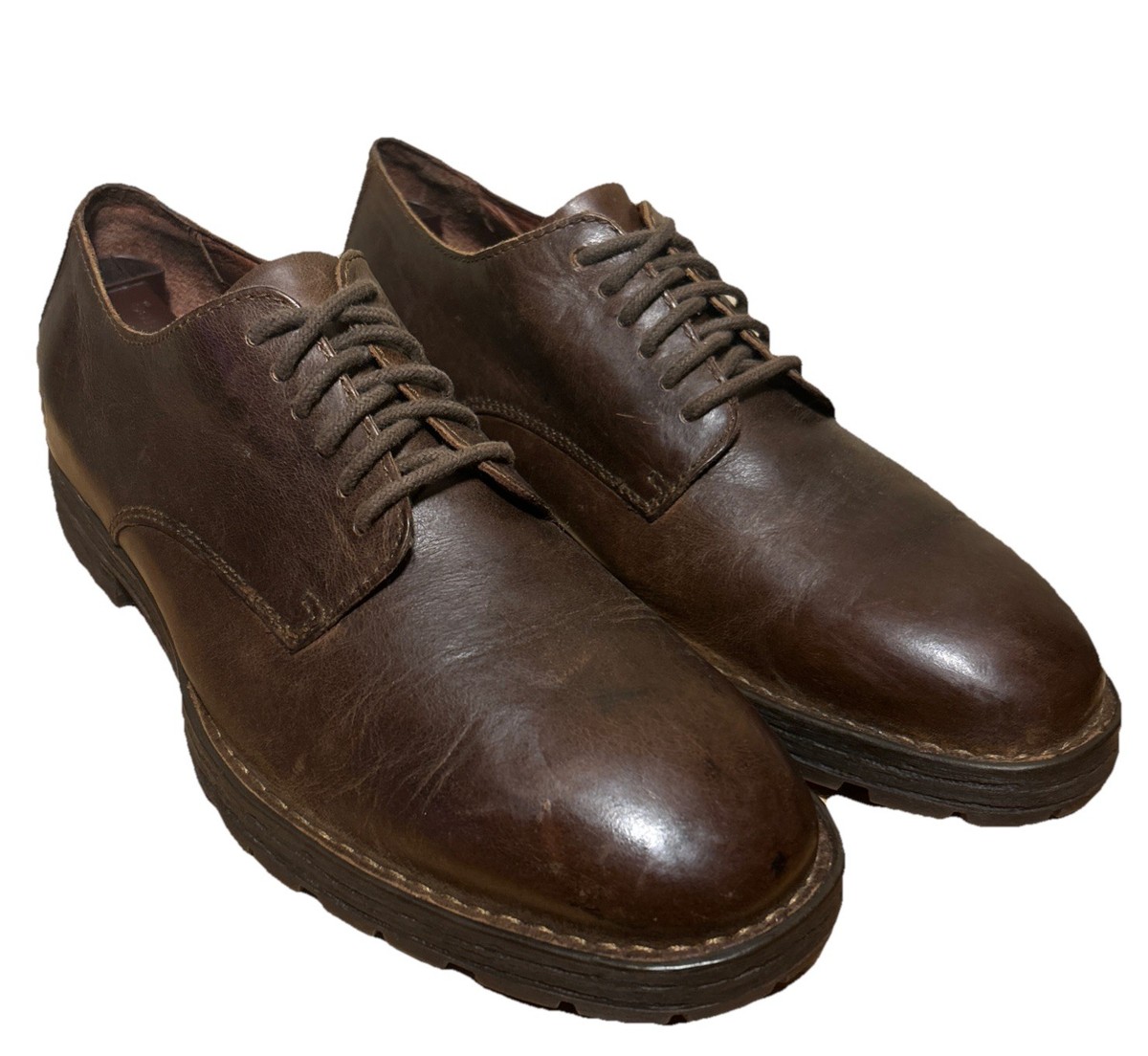 Born Mens Brown Lace Up Oxford Casual Genuine Leather Shoes sz 10.5 Men main image 2
