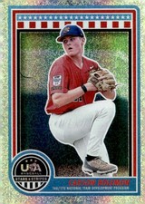 2025 Panini Stars and Stripes USA Baseball #115 Carson Bolemon SPECKLE
