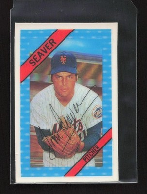 1972 Kellogg's 3-D Super Stars #01a Tom Seaver New York Mets Near Mint or Better