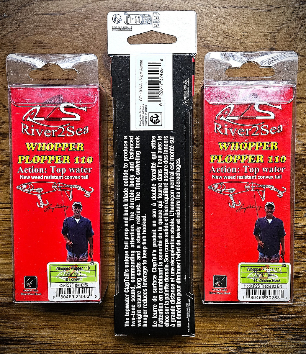 Rapala Claptail 110 & River2Sea Whopper Ploppers - Three Killer