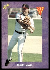 1991 Classic Game Purple Mark Lewis Cleveland Indians #185
