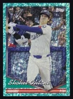 SHOHEI OHTANI '24 TOPPS ARCHIVES AQUA SPARKLE FOILBOARD CARD SP #51/75 *DODGERS*