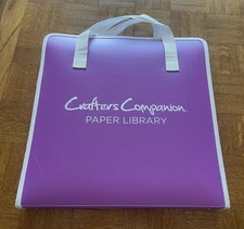 Crafters Companion Paper Library, With Carrying Case Organizer.