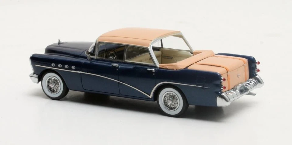 MATRIX SCALE MODELS, BUICK Landau Concept blu metallizzato 1954, 1/43, MTX50... - Immagine 3 di 4