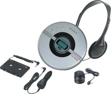 2004 Sony Walkman - Portable CD Player with Car Kit - Silver D-EJ106CK 