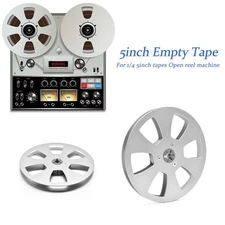 5Inch Empty Tape Reel Aluminum Alloy Nab Universal Opening Reel to Reel Recorder