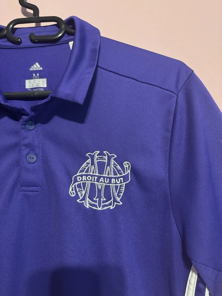 OM Olympique de Marseille Maillot Third Violet 2015-2016 Adidas Rare Vintage M  - Photo 2/4