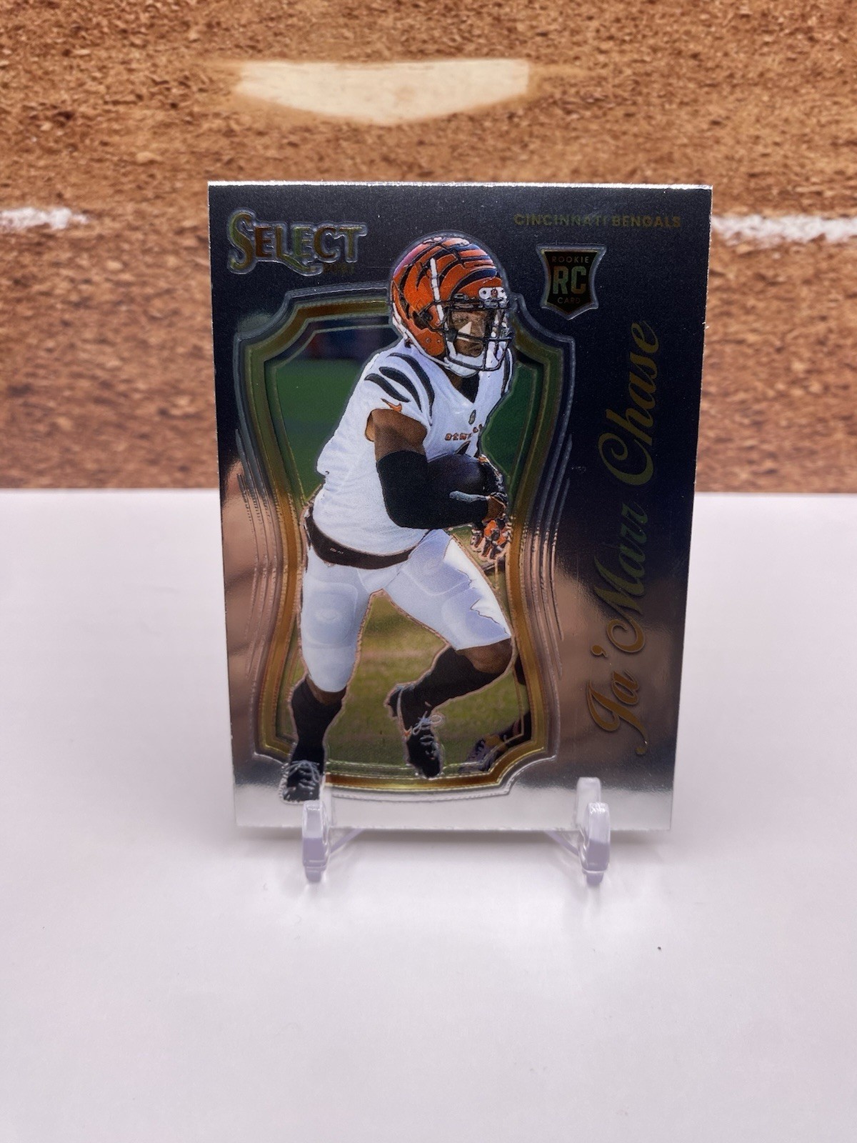 2021 Panini Select Ja'Marr Chase Select Certified Rookies #SCR-12 RC Bengals