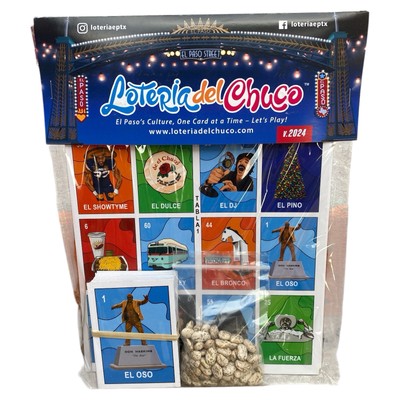 Loteria del Chuco Mexican Bingo Card Game w/ 60 Card NEW 2025 Version - El Paso