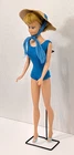 Vintage Rare Barbie Midge in original tagged swimsuit with shoes & sunhat