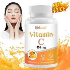 Vitamin C capsules 500 mg - reduces oxidation and boosts the immune system