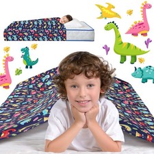 Sensory Sheet Bed Sheet for Adults Dinosaur Blanket, Twin Size Breathable Str...