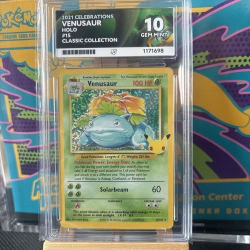 Venusaur - 25th Celebrations - 15/102 - Classic Collection - Ace 10 Perfect Subs