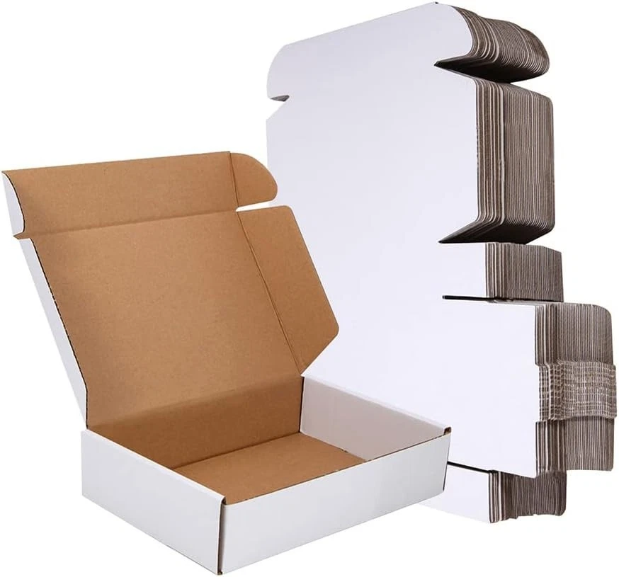 Compact White Cardboard Mailers, 50 Pack Shipping Boxes - Image 3 of 4