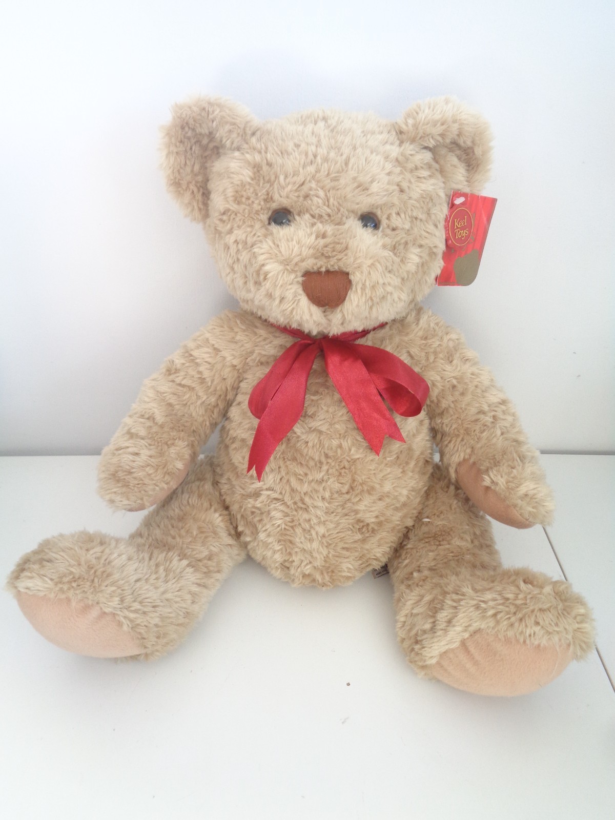Large Keel Toys Beige Sherwood Teddy Bear Soft Plush Toy 17 inch - with Tag