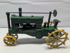 John Deere OP Tractor Cast Iron Toy U.S.A. Vintage GUC 12"L