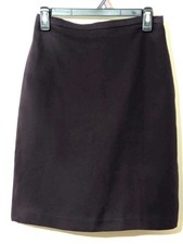 Uniform John Paul Richard Pencil Skirt Knee Length Sz6 Purple Hook  Eye Closure