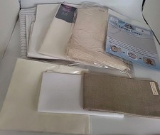 Aida Cloth Cross Stitch Material Mixed Lot  New & Used 