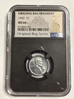 1943 Steal Cent Ms66 Wheat Penny WWII Era NGC Bag Fragment