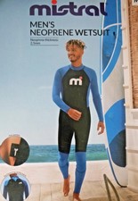 Mistral Neoprene Wetsuit Men Size M New