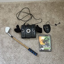 Playstation 2 Real World Golf Bundle with Game Console Foot Pedal Golf Club