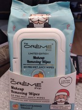 Creme Shop Makeup Removing Juicy Pre-Wet Wipes Brightening Vitamin C - 60 Count