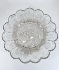 Indiana Glass Hobnail Clear Egg & Relish Tray, Holds 15 Eggs, 11.25" Round
