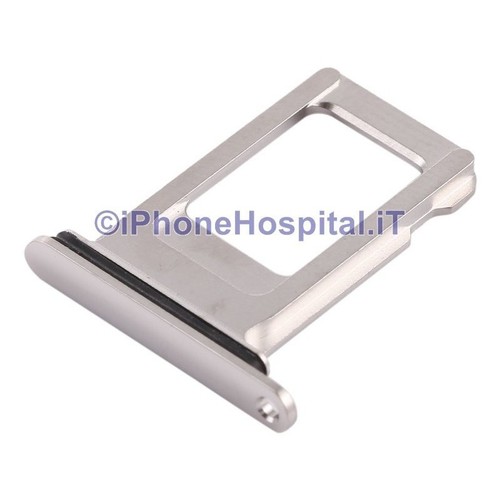 Slot Porta Sim Carrello Carrellino per Apple iPhone XS Max Bianco - Foto 3 di 4