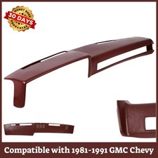 Dash Cover Compatible with 1981-1991 GMC Chevy Trucks Dashboard Cover Maroon