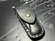 New Gunslinger HEAVY-DUTY Thick Leather Belt Carry Sheath for BUCK 500 Knife