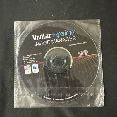 2011 Vivitar Experience Image Manager Software Windows XP Vista 7 Mac OS X v10.5