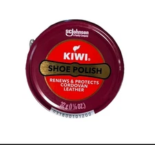 Kiwi Cordovan Shoe Polish Leather Care 31g 1.13oz Shines Renews & Protects 