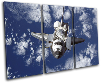 NASA Shuttle Space Rocket Transportation TREBLE CANVAS WALL ART Picture Print