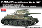 1/35 T-34/85 NO.183 FACTORY "Berlin 1945" #13295 ACADEMY HOBBY MODEL KITS