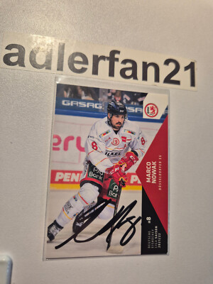 DEL 21-22 2021-2022 SIGNIERT Marco Nowak Düsseldorfer EG