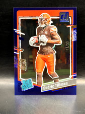 2023 Clearly Donruss Cedric Tillman Rated Rookie Blue 17/99 Cleveland Browns