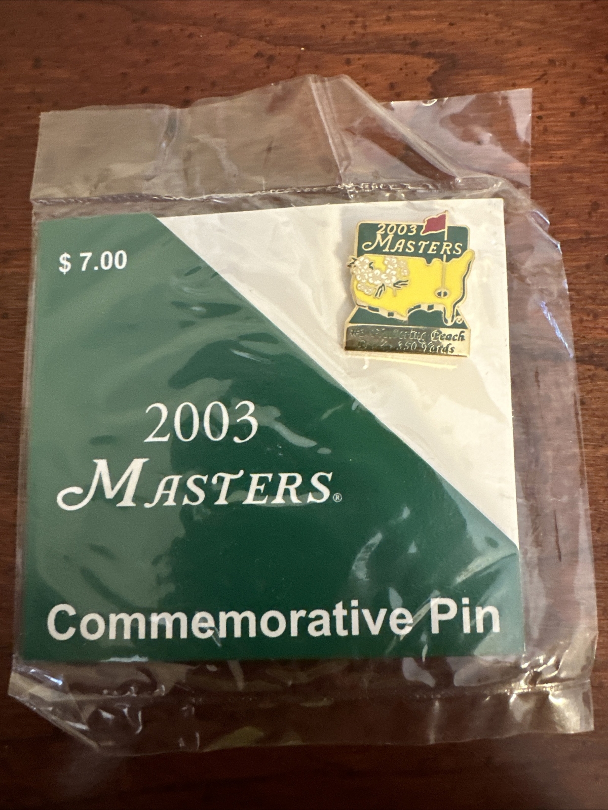 2003 Augusta National Masters Tournament Commemorative Pin Mike Weir ...