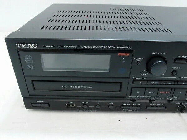 TEAC AD-RW900 CD Recorder With Cassette Deck and USB Port TEAC AD-RW900 CD Recorder With Cassette Deck and USB Port