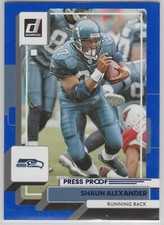 2022 Donruss Blue Press Proof #37 Shaun Alexander Seattle Seahawks Alabama