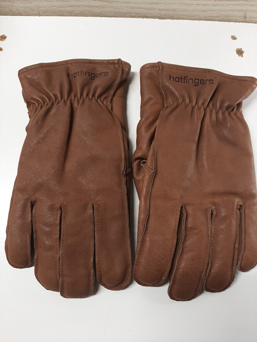 wells lamont hot fingers leather gloves rn32198 Vintage Mens XL | eBay