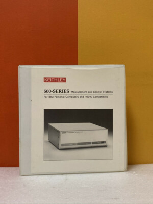 Keithley 500-906-01 500-Series Measurement/Control System Software System Manual