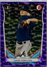 2014 Bowman Draft #DP87 Chad Sobotka Purple Ice #/99