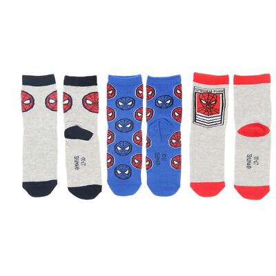 Marvel Spiderman Socken für Kinder Baumwollmix Söckchen 3-Paar Atmungsaktiv