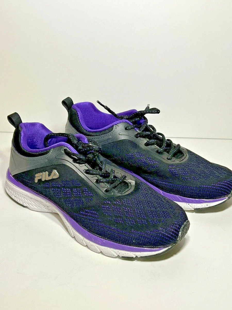 FILA Sneakers Memory Foam Black Comfort Lace RN#91175 | eBay