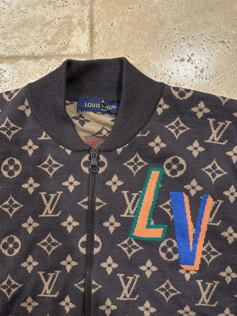 Louis Vuitton x NBA Graphic Blouson Monogram Cardigan Jacket Louis Vuitton x NBA Graphic Blouson Monogram Cardigan Jacket