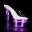 Pleaser cambiando 701 Dancing Flashdance color Pole piattaforma Muli Sandals Multi wIrIpW5q