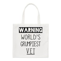 Achtung Weltweit Grumpiest Vet Regular Tragetasche Toll Beste Tier Katze Lustig