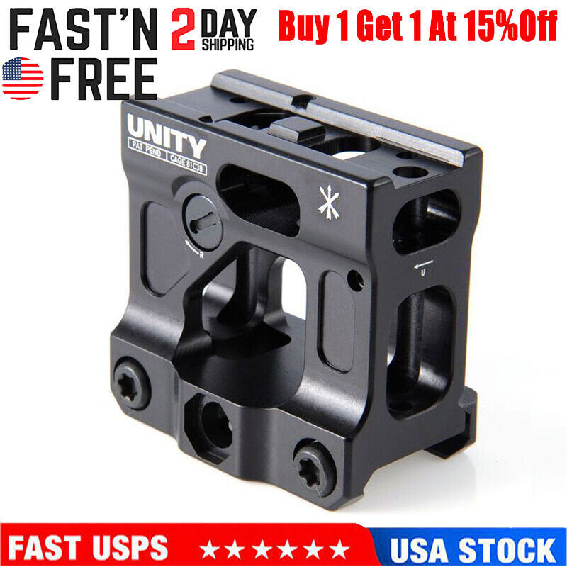 Unity Tactical FAST Riser Mount for H1 H2 T1 T2 Micro Red Dots - 20mm Pic Rail  