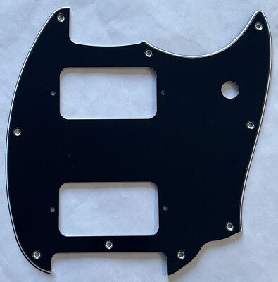 For 3-Ply Fender Squier Bullet Mustang HH Style Guitar Pickguard,Black